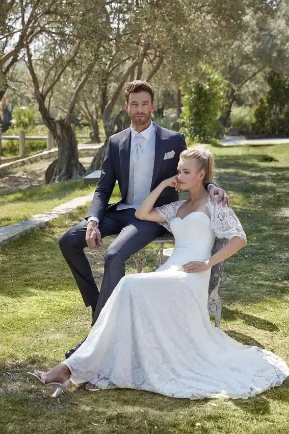 Traje de Novio Azul