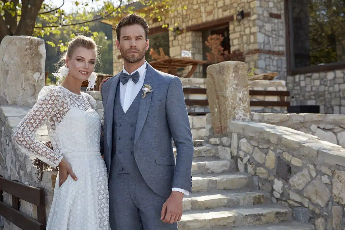 Traje de Novio Azul