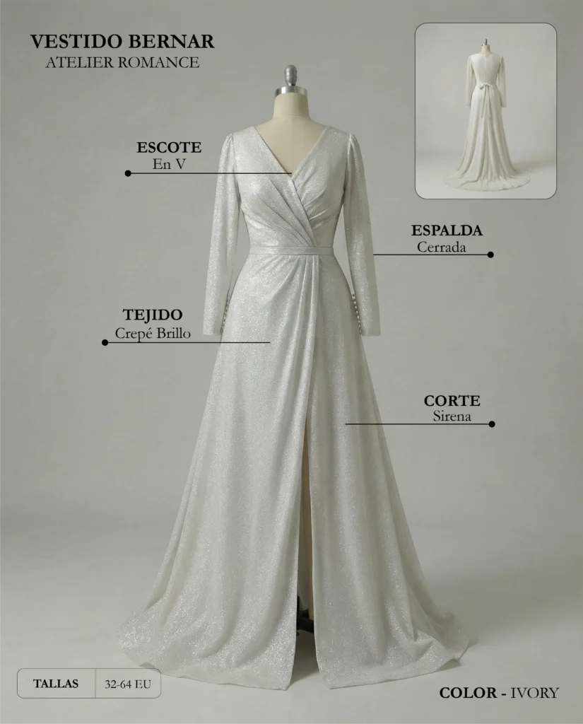 Vestido-de-novia-Bernar ficha técnica, Romance
