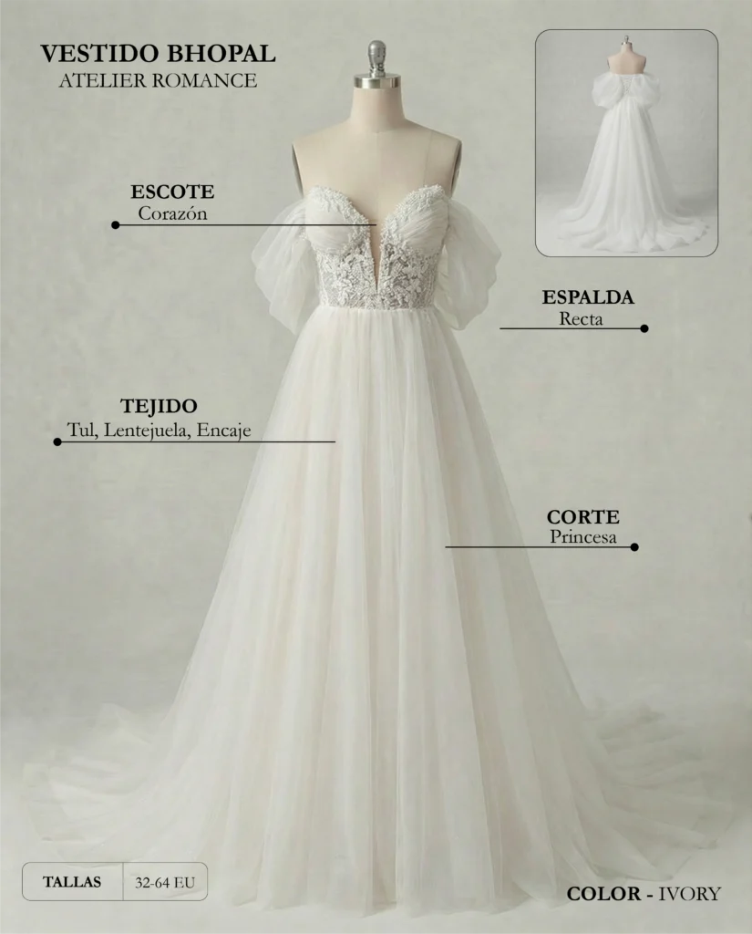 Vestido de novia Bhopal ficha técnica, Romance