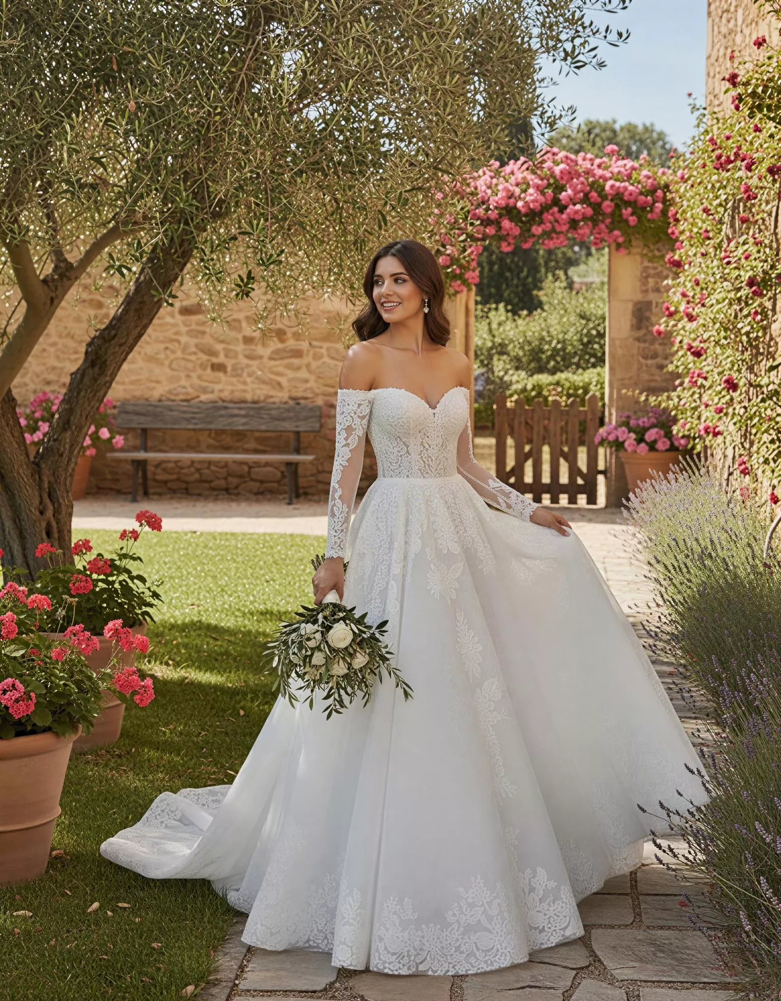 briora_Vestido_Novia_Crepe_princesa