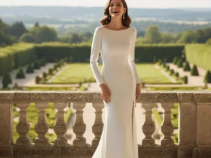 rynelle_Vestido_Novia_Crepe_ manga larga