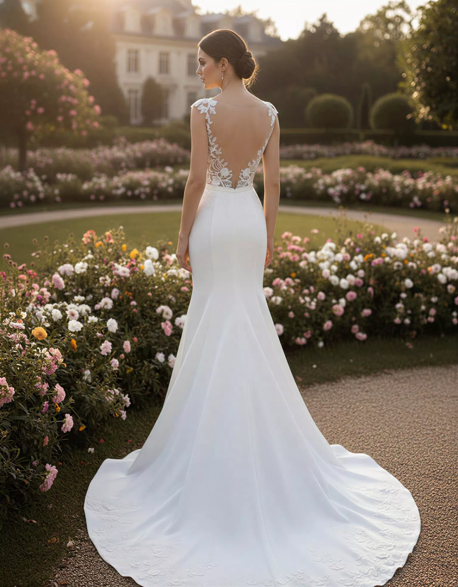 vestido-novia-riadra-atelierromance-encaje-escotev-espaldaabierta-atelierdebodas