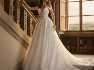 vestido-novia-rielle-atelierromance-tul-escotev-espaldaencorsé-atelierdebodas