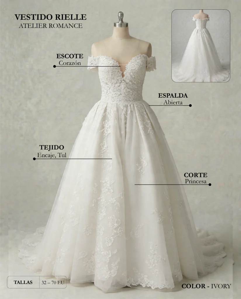 Traje de novio Rielle ficha técnica, Romance