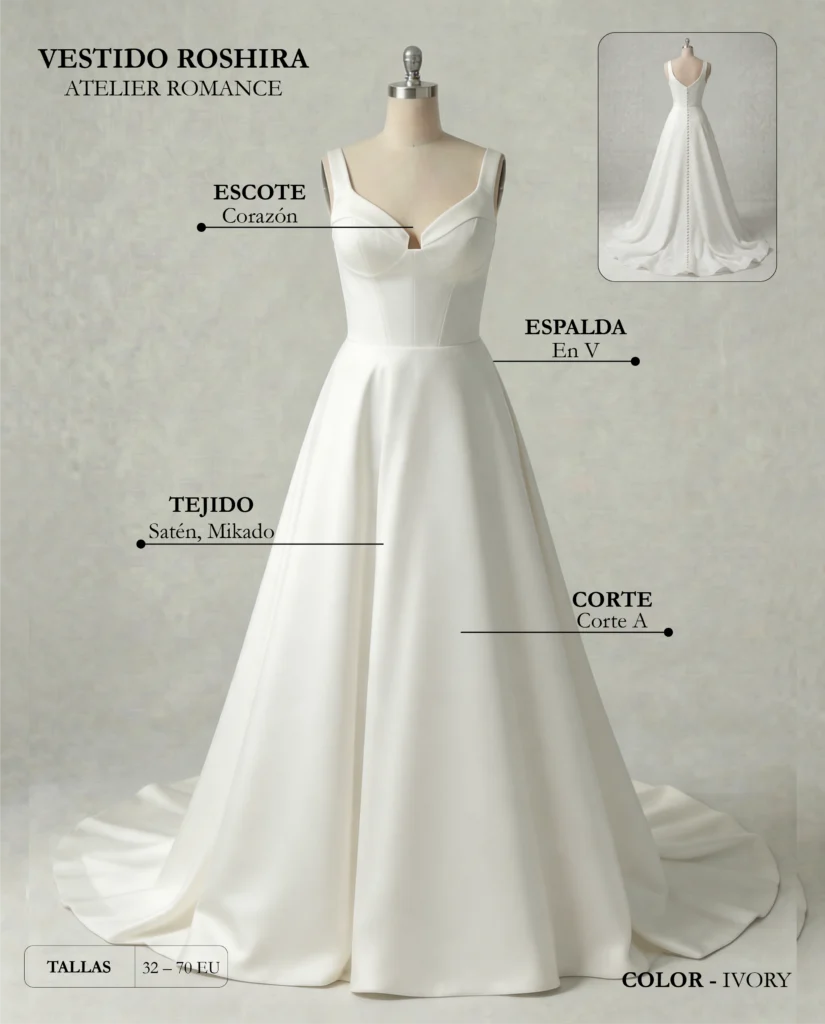 Traje de novio Roshira ficha técnica, Romance