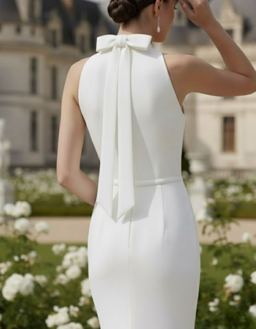 relora_Vestido_Novia_Crepe_ CuelloHalter