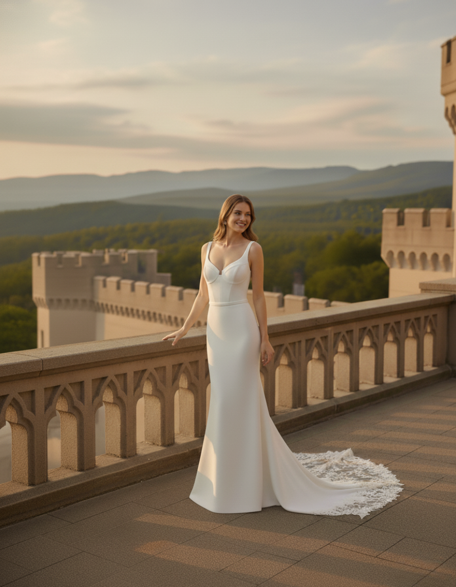 rionelle_Vestido_Novia_Crepe_detalle encaje cola