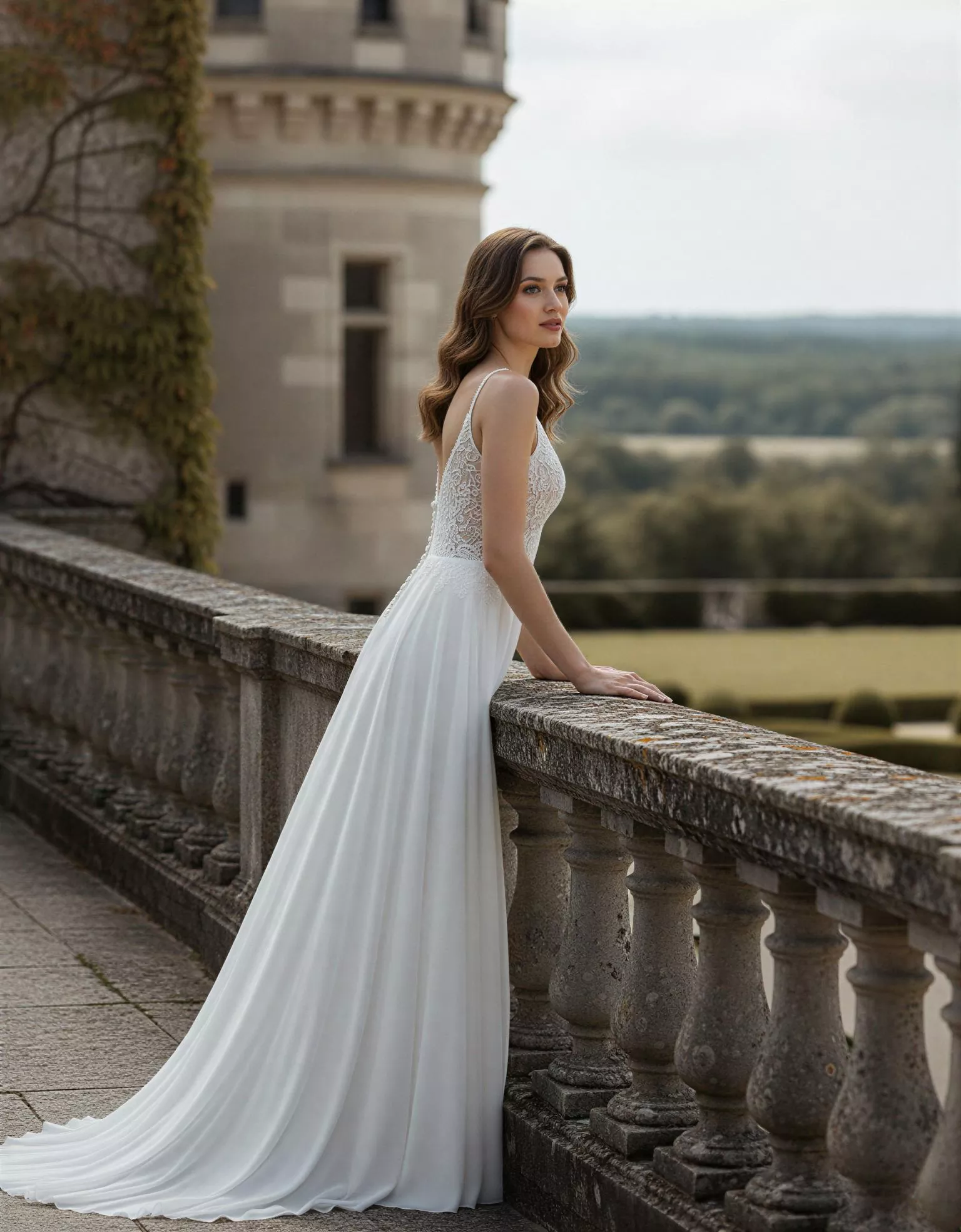 vestido-novia-ryva-atelierromance-encaje-escotev-espaldaabierta-atelierdebodas