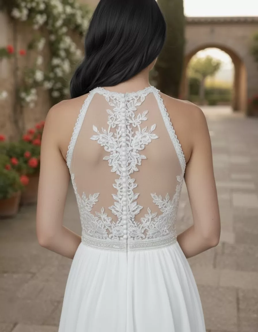 vestido-novia-briselia-atelierboheme-encaje-escotecerrado-espaldacerrada-atelierdebodas