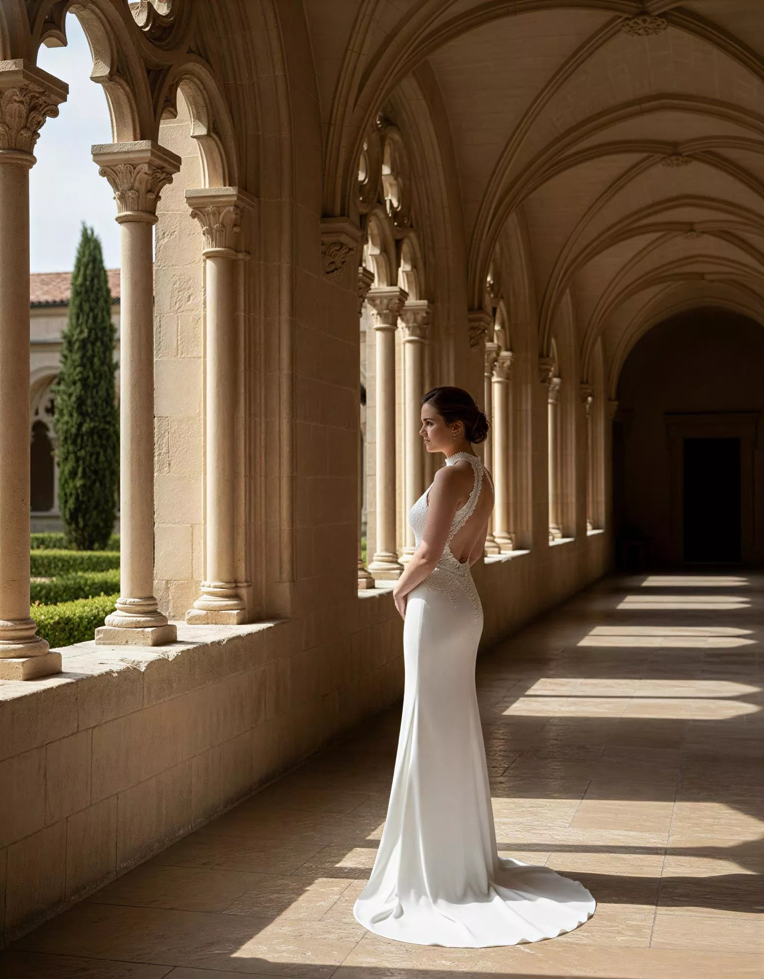 vestido-novia-oslo-atelierromance-encaje-escotecerrado-espaldaabierta-atelierdebodas