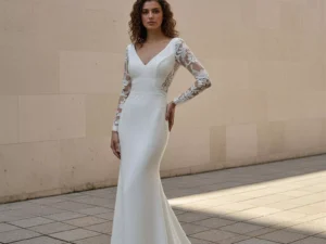 vestido-novia-petunia-atelierromance-crepé-escoteenv-espaldacerrada-atelierdebodas