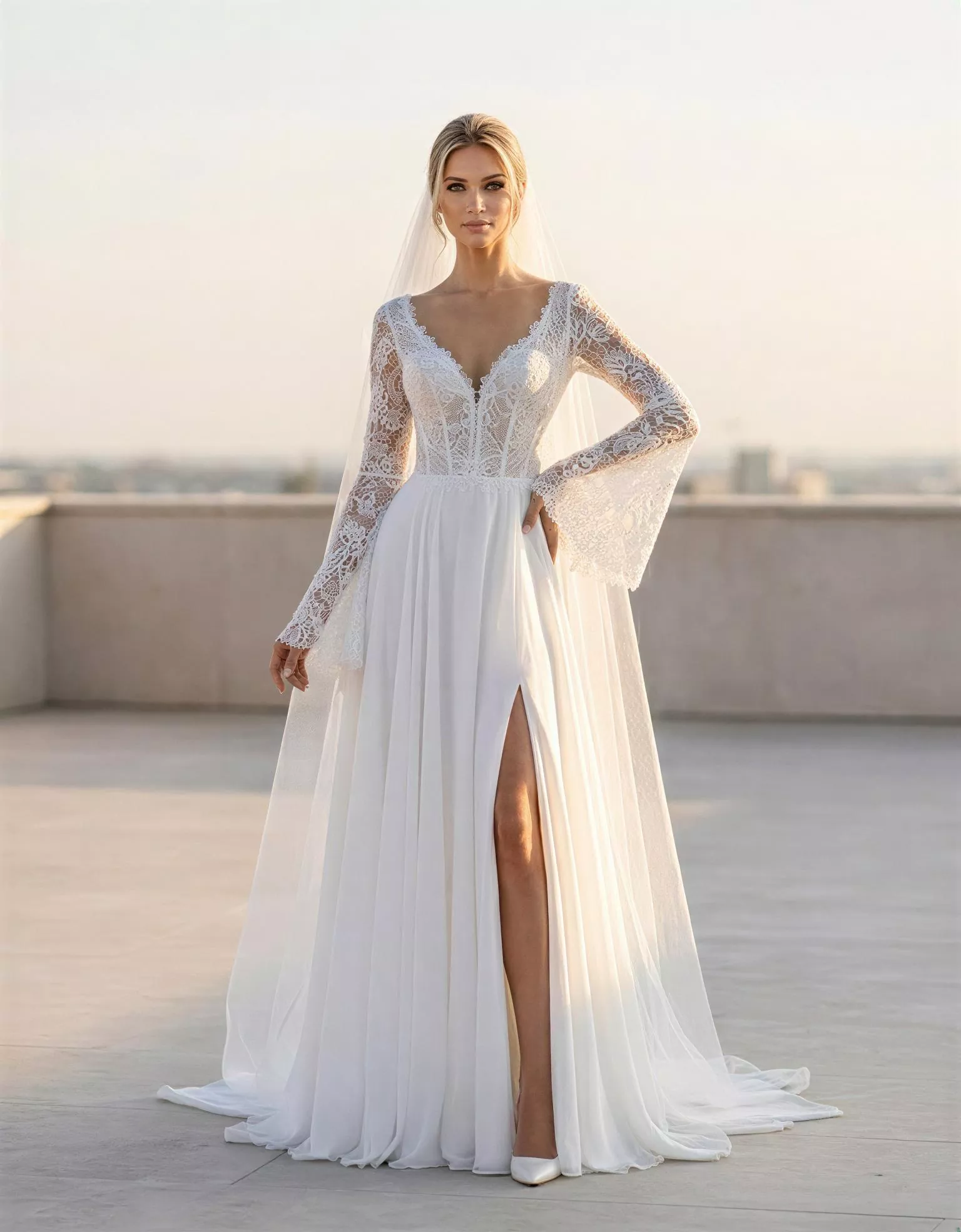 vestido-novia-paline-ateliercouture-encaje-escotecorazón-espaldaenv-atelierdebodas