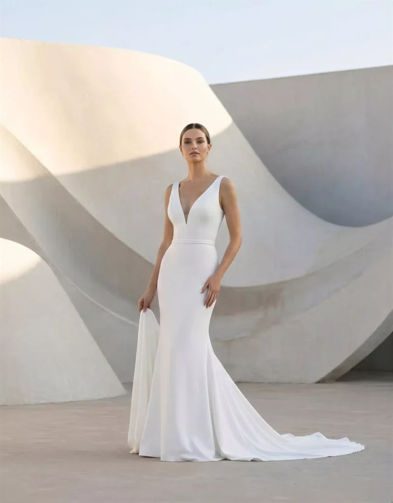 vestido-novia-jacinto-atelierromance-crepé-escoteenv-espaldenu-atelierdebodas