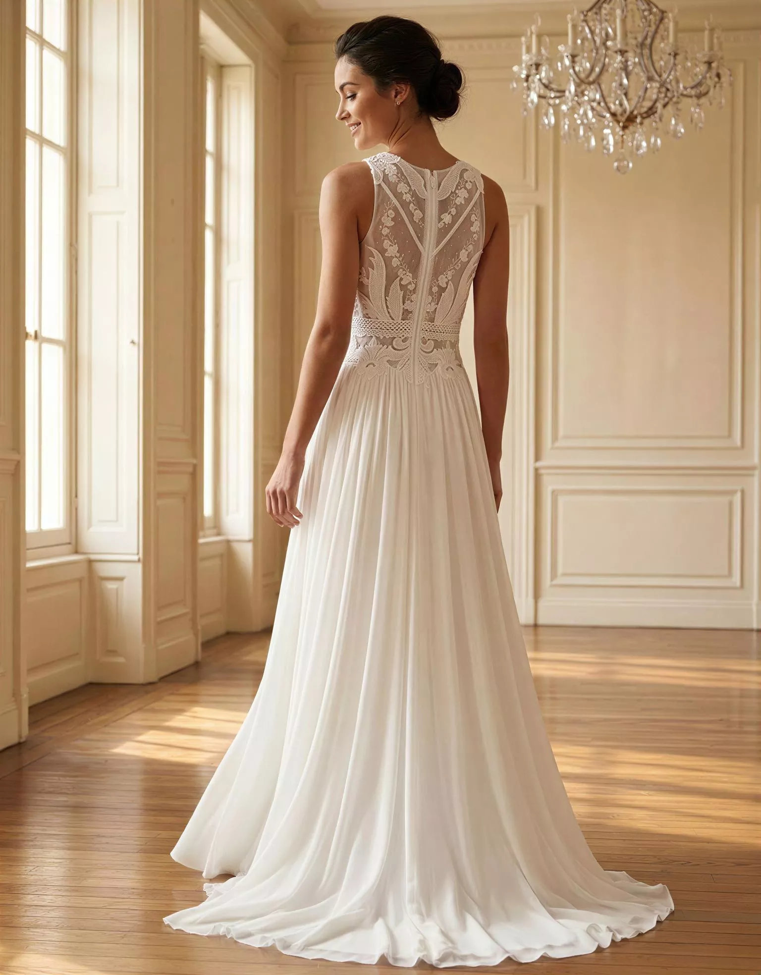 vestido-novia-naiara-atelierromance-encaje-escotecerrado-espaldacerrada-atelierdebodas