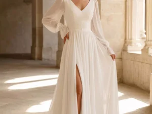 vestido-novia-lublin-atelierromance-crepé-escoteenv-espaldaenu-atelierdebodas
