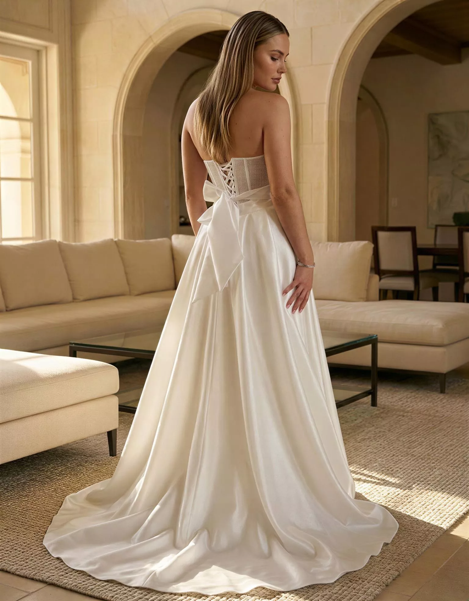 vestido-novia-burgas-ateliercouture-crepé-escotecorazón-espaldacorsé-atelierdebodas