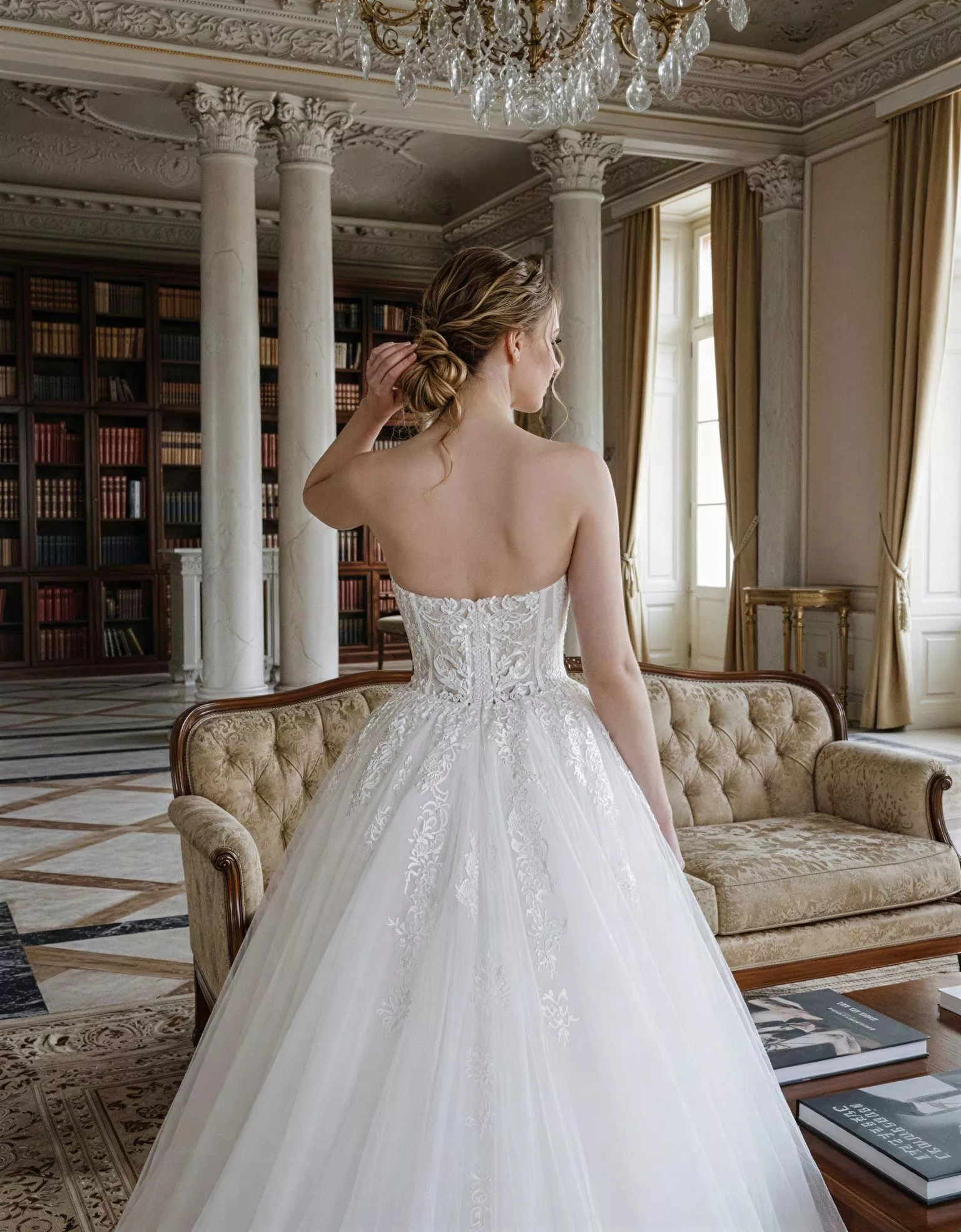 vestido-novia-glenda-atelierromance-encaje-escotecorazón-espaldarecta-atelierdebodas