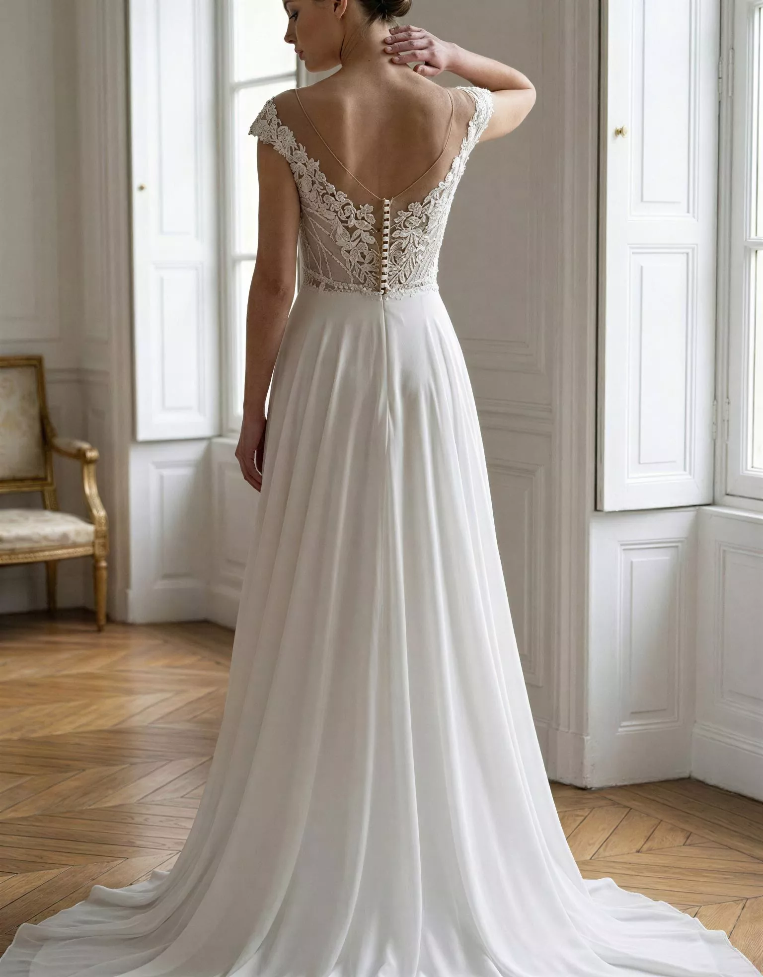 vestido-novia-lotus-atelierromance-encaje-escoteenv-espaldaenv-espalda-atelierdebodas