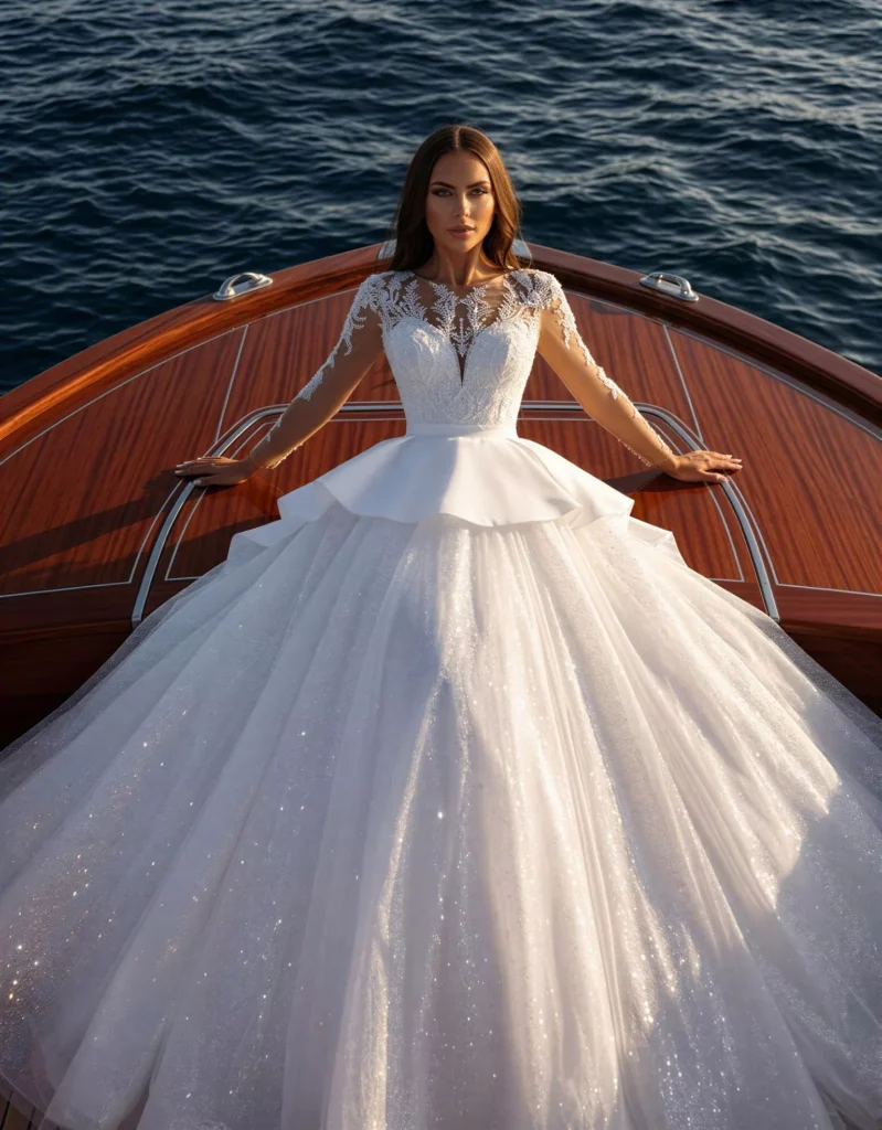 vestido-novia-lavigna-atelierromance-pedreria-escotecerrado-espaldacerrada-frente-atelierdebodas