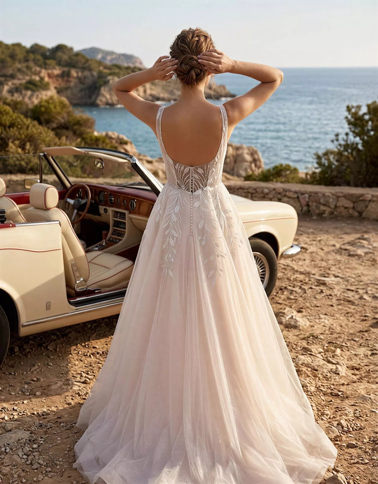 vestido-novia-horta-atelierromance-encaje-escoterecto-espaldaenu-atelierdebodas
